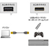 KU-SLEN20BK / 極細USB延長ケーブル（A-Aメス延長タイプ、2m・ブラック）