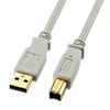 KU20-5HK USB2.0ケーブル(5m・ライトグレー) KU20-5HK / USB2.0ケーブル(5m・ライトグレー)