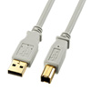 KU20-15HK / USB2.0ケーブル（1.5m・ライトグレー）