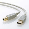 KU20-5HK USB2.0ケーブル(5m・ライトグレー) KU20-5HK / USB2.0ケーブル(5m・ライトグレー)