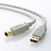 KU20-2HK / USB2.0ケーブル（2m・ライトグレー）
