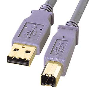 KU20-06VAH / USB2.0ケーブル(バイオレット・0.6m)