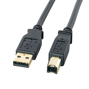 KU20-1BKHK2 / USB2.0ケーブル(ブラック・1m)