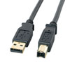 KU20-1BKHK2 / USB2.0ケーブル（ブラック・1m）