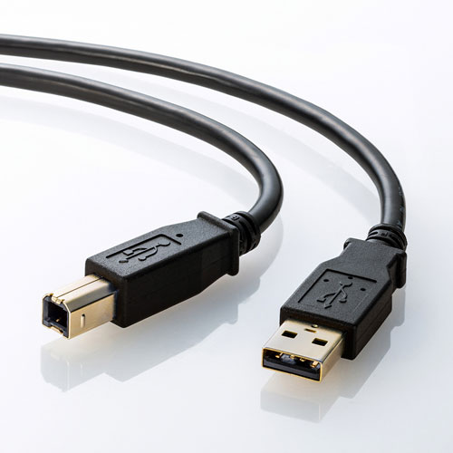 KU20-1BKHK / USB2.0ケーブル（1m・ブラック）