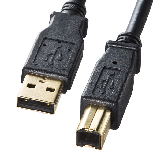 KU20-1BKHK【USB2.0ケーブル（1m・ブラック）】USB2.0規格に対応（USB 