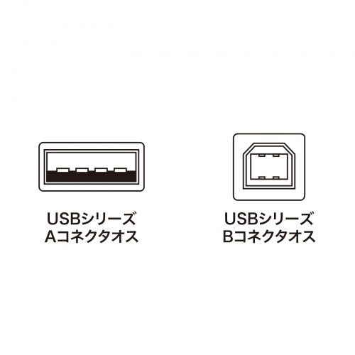 KU20-2BKK2 / USB2.0ケーブル（ブラック・2m）