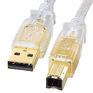 KU20-3CLH / USB2.0ケーブル（クリア・3m）