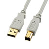 KU20-3HK2 USB2.0ケーブル(ライトグレー・3m) KU20-3HK2 / USB2.0ケーブル(ライトグレー・3m)