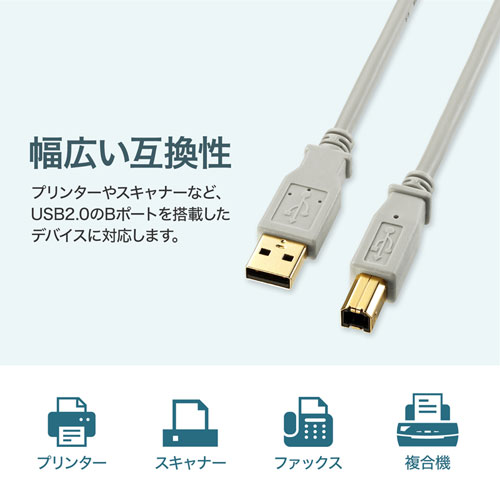 KU20-06HK2 / USB2.0ケーブル（0.6m）