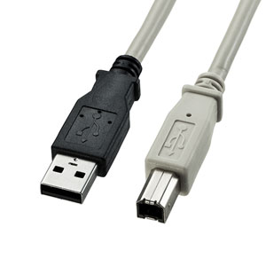 KU20-2K2 / USB2.0ケーブル（ライトグレー・2m）