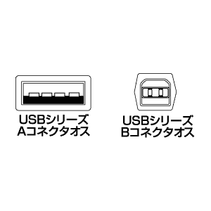 KU20-2CL / USB2.0ケーブル(2m・クリア)