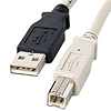 KU20-2 / USB2.0ケーブル（2m・ライトグレー）