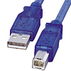 KU20-3CB USB2.0ケーブル(3m・クリアブルー) KU20-3CB / USB2.0ケーブル(3m・クリアブルー)