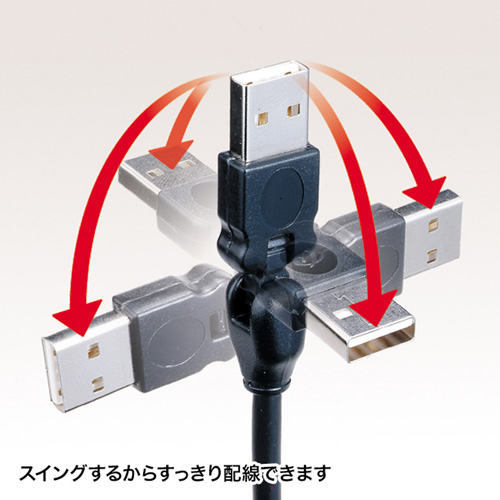 KU20-3D3NBK / 3D USBケーブル（3m・ブラック）
