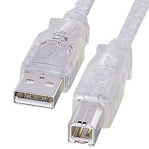 KU20-5CL / USB2.0ケーブル(5m・クリア)