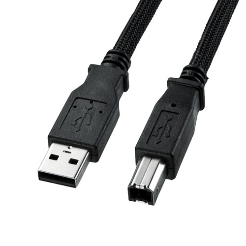 KU20-NM50K2 / ナイロンメッシュUSB2.0ケーブル（5m）