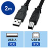 KU20-NM20K2 / ナイロンメッシュUSB2.0ケーブル（2m）