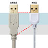 KU20-SL20W / 極細USBケーブル（USB2.0　A-Bタイプ、2m・ホワイト）