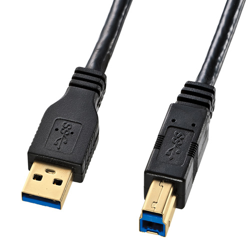 KU30-20BK【USB3.0対応ケーブル（ブラック・2m）】USB3.2 Gen1（USB3.1