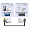 KU30-AMC05BK / USB3.0対応マイクロケーブル（USB IF認証タイプ・ブラック・0.5m）