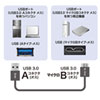 KU30-AMCSS05K / USB3.0マイクロケーブル（A-MicroB)　0.5m　超ごく細