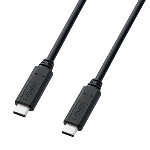 KU30-CCP320 / USB3.1 Type C Gen1 PD対応ケーブル（ブラック・2m）