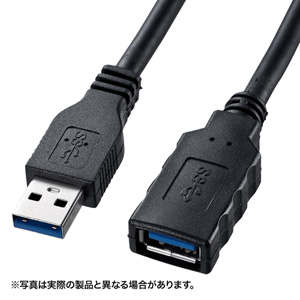 KU30-EN10 / USB3.0延長ケーブル（ブラック・1m）