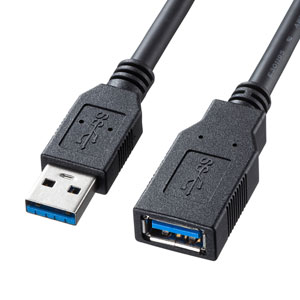 KU30-EN10K / USB3.0延長ケーブル(ブラック・1m)