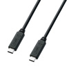 KU31-CCP310 / USB3.2 Type C Gen2 PD60W対応ケーブル（ブラック・1m）