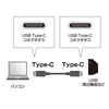 KU31-CCP510 / USB3.2 Type C Gen2 PD100W対応ケーブル（ブラック・1m）