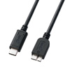 KU31-CMCB10 USB3.1 Gen2 Type-C-microBケーブル(ブラック・1m) KU31-CMCB10 / USB3.1 Gen2 Type-C-microBケーブル(ブラック・1m)