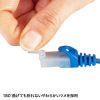 LA-FL6TS-03BL カテゴリ6フラットLANケーブル(ツメ折れ防止コネクタ付き・3m) LA-FL6TS-03BL / カテゴリ6フラットLANケーブル(ツメ折れ防止コネクタ付き・3m)