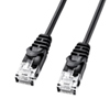 LA-SL6-005BK カテゴリ6極細LANケーブル(0.5m・ブラック) LA-SL6-005BK / カテゴリ6極細LANケーブル(0.5m・ブラック)