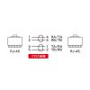 LA-T1RJ45NT-3 / INS1500(ISDN)ケーブル