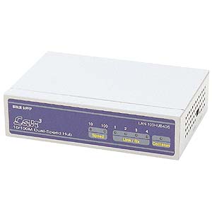 LAN-100HUB4DS / 10/100M切替えHUB