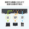 LAN-2GIGAS501 2.5G対応 スイッチングハブ(5ポート・マグネット付き) LAN-2GIGAS501 / 2.5G対応 スイッチングハブ(5ポート・マグネット付き)