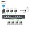 LAN-2GIGAS801 2.5G対応 スイッチングハブ(8ポート・マグネット付き) LAN-2GIGAS801 / 2.5G対応 スイッチングハブ(8ポート・マグネット付き)
