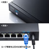 LAN-2GIGAS801 2.5G対応 スイッチングハブ(8ポート・マグネット付き) LAN-2GIGAS801 / 2.5G対応 スイッチングハブ(8ポート・マグネット付き)
