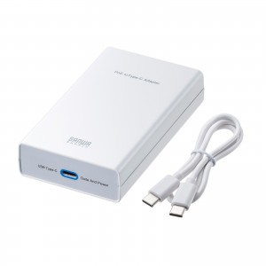 LAN-ADPOEC / PoE-USB Type-C変換アダプタ(PD60W給電・ネットワーク通信対応)