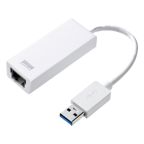 LAN-ADUSBRJ45G / USB3.0 LANアダプタ(Gigabit対応・ホワイト)