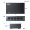 LAN-GIGAC503BK ギガビット対応 スイッチングハブ(5ポート・Type-C給電) LAN-GIGAC503BK / ギガビット対応 スイッチングハブ(5ポート・Type-C給電)