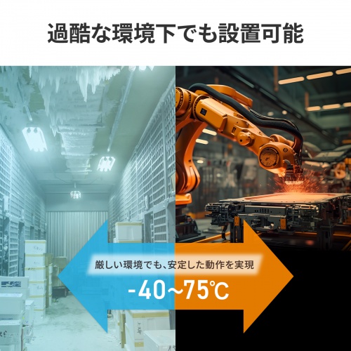 LAN-GIGAFA505 / 産業用ギガビット対応スイッチングハブ(高耐久/5ポート)