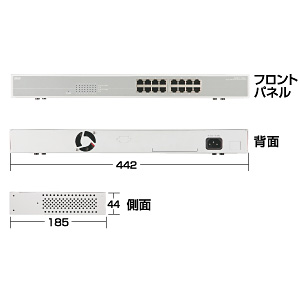 LAN-GIGAH16 / ギガHUB （16ポート）