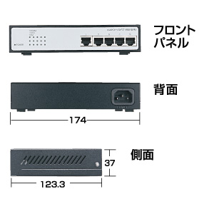 LAN-GIGAH5 / ギガHUB（5ポート）