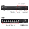 LAN-GIGAH8L / Giga対応スイッチングハブ（8ポート・ループ検知機能付き）