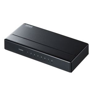LAN-GIGAP801BK / ギガビット対応 スイッチングハブ(8ポート・マグネット付き)