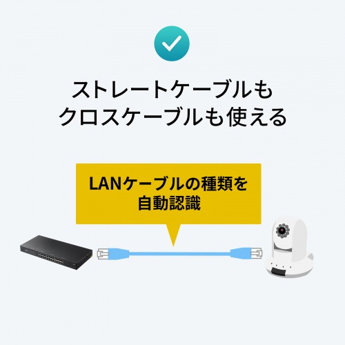 LAN-GIGAPOE2401 / レイヤー2ギガビット対応PoEスイッチングハブ（24ポート）