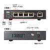 LAN-GIGAPOE52 ギガビット対応PoEスイッチングハブ(5ポート) LAN-GIGAPOE52 / ギガビット対応PoEスイッチングハブ(5ポート)