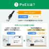 LAN-GIGAPOE55 / ギガビット対応PoEスイッチングハブ（5ポート・マグネット付き）
